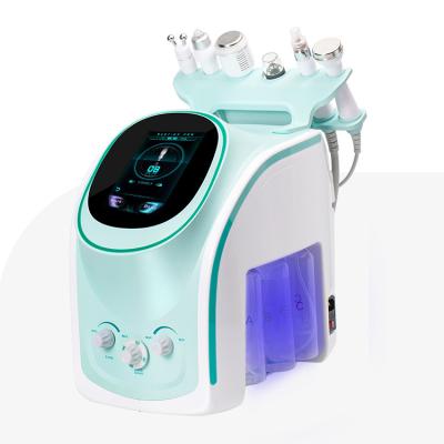 China For commercial & Home use 6 in 1 new H2-O2 hydra+oxygen aqua jet skin scrubber rf ultrasonic beauty machine skin cleaning hydraulic bio skin facial machine for sale