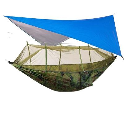 China Factory Wholesale Durable Professional Large Camping Tent Two Person Military Rise Hammock With Rain Cover Shelter Canopy for sale