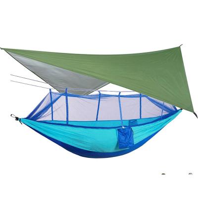 China Durable manufacturer wholesale camping hammock with insect net and rain fly for sale