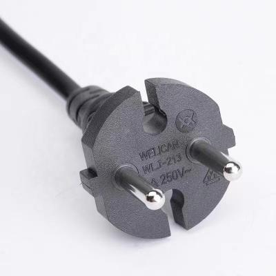 China Home Appliance CH-0038European Standard 2 Cannon Pin Power Cord Plug 1.2m/1.5m Power Cable Tool Plug For Electric Tool Usage for sale