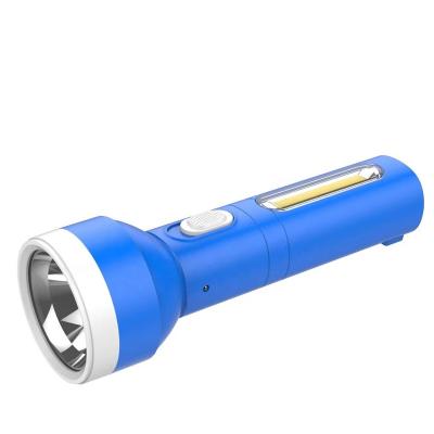 China Emergency 2023 CH-128 New portable medium led Rechargeable flashlight for home multifunctional emergency torch light led flashlight for sale