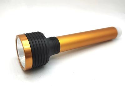 China Emergency 2023 CH-126 popular Supply Long Beam high quality Aluminum Material Powerful double lithium 2400mah flash light flashlight for sale