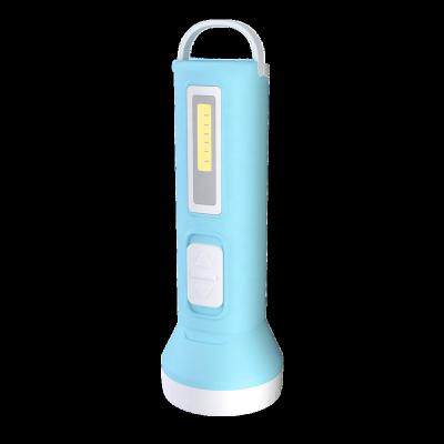 China Emergency 2022 CH-117 cob side lighting plastic hand flashlight recharge torch light with led long range small to biggest size torchlight for sale