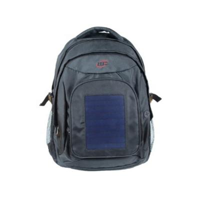 China With USB 2023CH-2307 Mobile phone solar backpack wholesale outdoor new design solar travel backpack USB rechargeable solar panel for sale