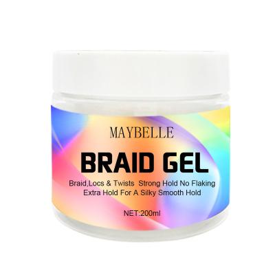 China Braiding Gel Braiding Gel Non Greasy Strong Non White Styling Treatment Organic Custom Wholesale Neat Braid Hold Hair Gel for sale