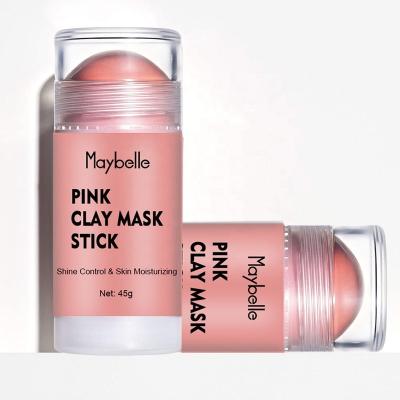 China Moisturizer OEM/ODM Service Private Label Control Pore Detox Deep Cleansing Moisturizing Hydrating Pink Clay Mask Stick For All Skin Types for sale