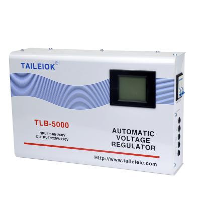 China New Ultra Thin SVC Wall Mount Relay Type 5000VA Stabilizer Regulator 5kva for sale