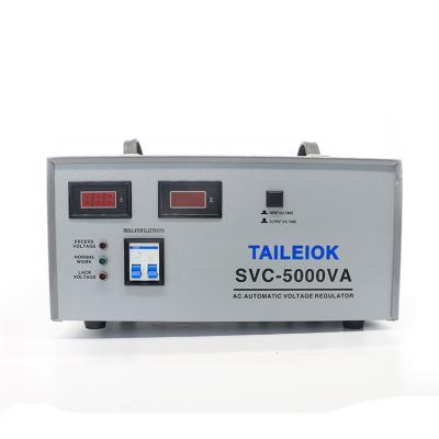 China SVC SVC 5000VA/5KVA Single Phase AC Automatic Voltage Regulator For Home Use for sale