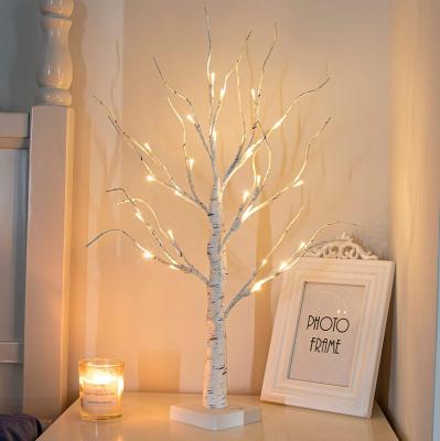 China Holiday/Party/Wedding/Home Decoration /Outdoor Decoration Birch Tree 2FT Lit Warm White Artificial Tree Lamp for Party Festival Home Wedding for sale