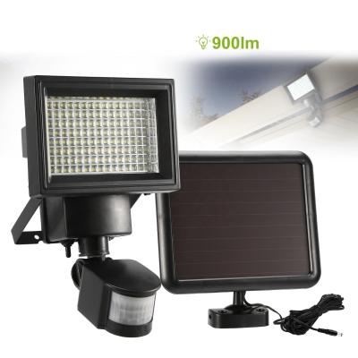 China 100LED Solar Garden Wall Lamp Security Motion-Activated Solar Infrared Spotlight for sale