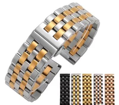 China Stainless Steel Unisex Metal Five Bead New Stain Smart Watch Band For Apple s8 Samsung S1 Huawei GT for sale