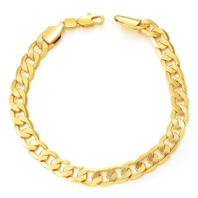 China Wholesale New Snake Men's Hip-Hop Bracelets Gold Plated Cuban Jewelry Bone Punk Bracelet for sale