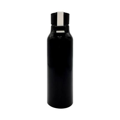 China Sustainable Wholesale Empty Water Bottle 600ml Aluminum Sport Bottle With Lid for sale