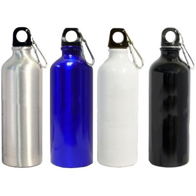 China 2021 Sustainable New Design 20oz Customized Logo Reusable Aluminum Sports Water Bottle With Carabiner for sale