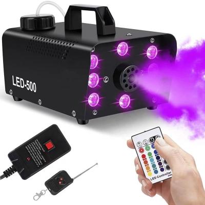 China Fog Machine Professional Stage LED Smoke Machine 12 Colors Strobe Effect For DJ Halloween Party Wedding Holiday Christmas - Fans 01 for sale