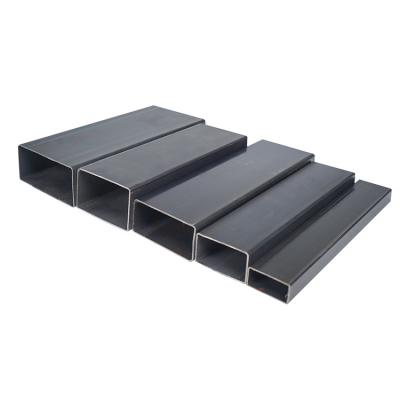 China Liquid Pipe ASTM A500 Oil And Black Painted Hollow Wall Square Steel Pipe Tube ERW Carbon Steel Thick Section for sale