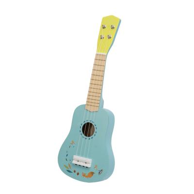 China 21 Inch Kids Educational Guitar Ukulele Toys 4 String Ukeleles Toy Toddler Musical Instruments Educational Wooden Learning Toy For Beginner for sale