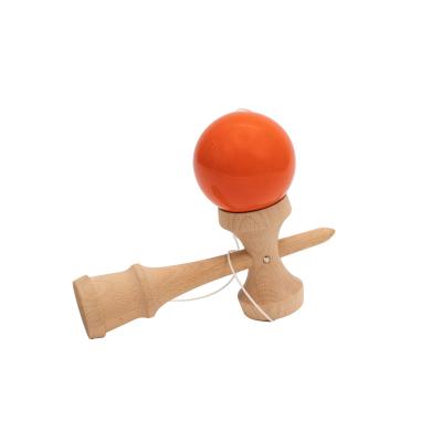 China Professional Wooden Outdoor Skillful Juggling Educational Toy Kendama Toy Sword Ball Crack Classical for Kids for sale