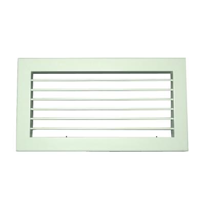 China Anodized Or Powder Coated HVAC Deflection Grills Supply Hot Selling Aluminum Single Air Grilles For Ventilation for sale