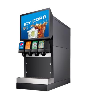 China New Design Metal+plastic 4 valve beverage vending machine with QR code function for sale