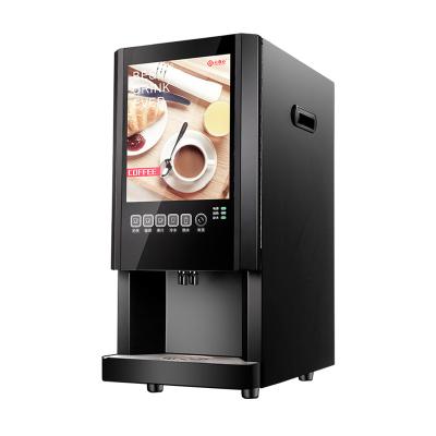 China Button Panel Product Hot Selling Coffee Machine Three Optional Drinks And Hot And Cold Water Coffee Vending Machine for sale