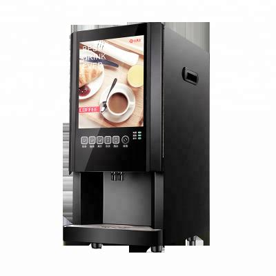 China Factory direct button panel instant coffee powder machine commercial beverage type coffee machine optional for office use for sale