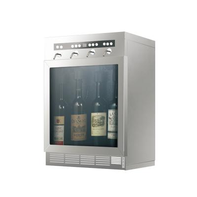 China Blue LED Light Inner Build In Wine Cabinet Intelligent Wine Dispensing And Cooling Machine for sale