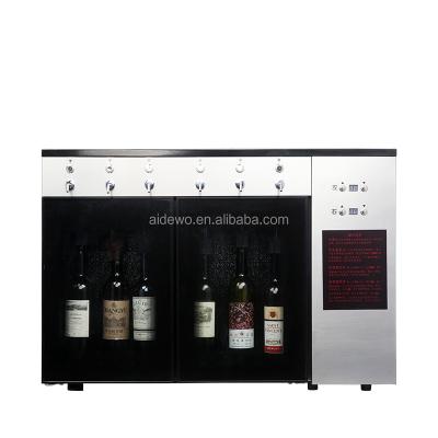 China Blue Interior LED Light Keep Wine Cool And Wine Cooling Dispenser Cooling By Compressor for sale