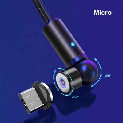 China With magnetic +Strong +360Â LED indicator; ° high quality 540 spin spin cable micro usb magnetic charging type c fast charging mobile phone 3 in 1 magnet power bank for sale