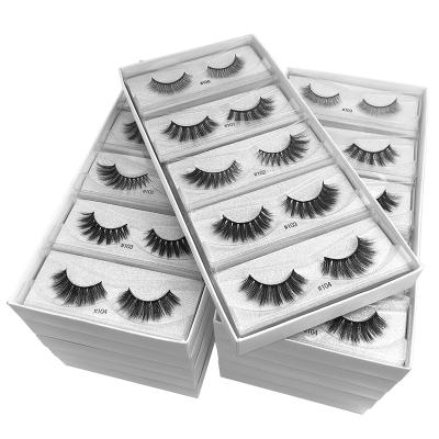 China Private Customized 3D Eyelash Wholesaler Long New Natural Packaging Wholesale Own Brand Eyelashes Full 25mm for sale