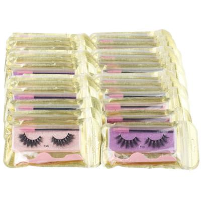 China Long Natural 3D Mink Lash Packaging Box Natural Style 100% Private Label/Wholesale Handmade Silk Eyelash Lashes for sale