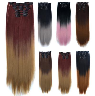 China Wholesale Color Synthetic Gradient Hair Invisible Hair Extension Piece Accentuating Mini Bangs Wig Piece Air Strokes for sale