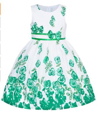 China Breathable Girl Clothing Manufacturer Kids Clothes Girls Dresses Floral Party Dress For Girls for sale