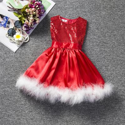 China Sweet Christmas Apparel Kids Dress Gifts Winter Baby Dress for sale