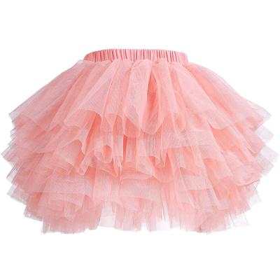 China Anti-Wrinkle Customized Babies' Tutu Skirt Toddler 6 Layered Tulle Tutus 1-8T for sale