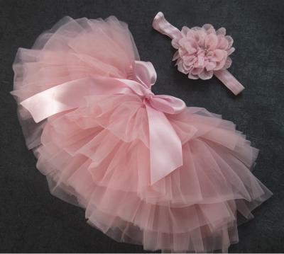 China Anti-wrinkle girls ballet tutu kids birthday princess Party Favor Dress set with headband for sale