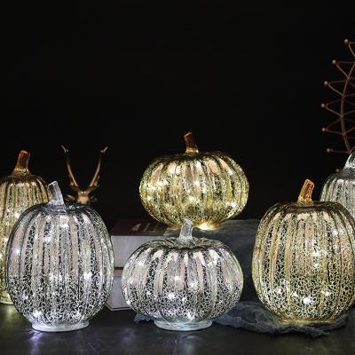 China Minimalist Pumpkin Maple Leaf Table Decorations Glass Ghost Festival Party Atmosphere for sale