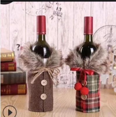 China Eoo Fridenly Wine Bottle Cover Merry Christmas Wine Bottle Bag for sale