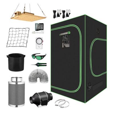 China Easily Assembled Indoor Complete Growing Hydroponic System Led Grow Full Tent Kit With Lights for sale