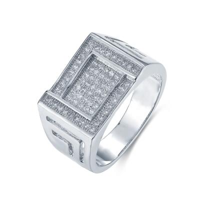 China Wholesale Hot-selling FASHIONABLE Zircon Rings 925 Silver Mens Jewelry for sale