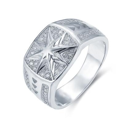 China FASHIONABLE Custom Jewelry 925 Silver Latset Design Zircon Stone Mens Rings for sale