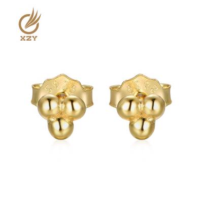 China XZY Fashion Romantic Wholesale Women's Stud Earrings 925 Sterling Silver Gold Plated for sale