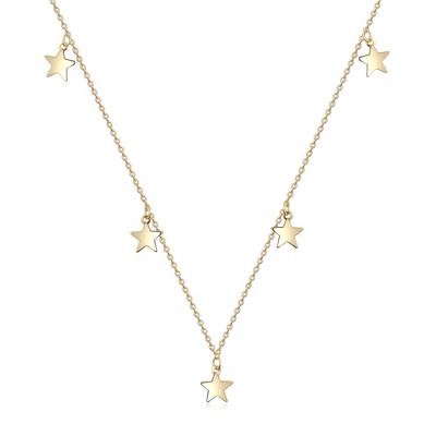 China Beautiful XZY Romantic Custom Fashion Quality Silver Star Shaped Necklace Gold Plated for sale