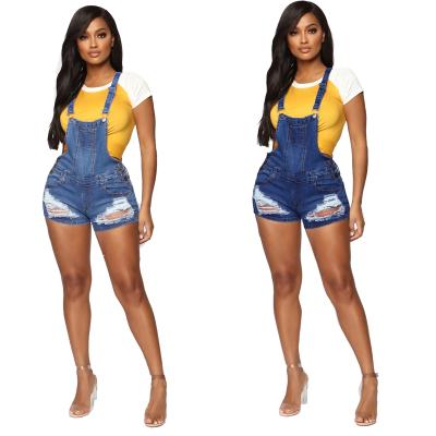 China New Fashion Breathable High Waist Washed Cotton Women Shorts Jeans Overalls Shorts Jeans Shorts for sale