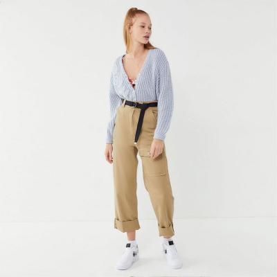 China Wholesale Hot Sale QUICK DRY Straight Leg Women's Casual Pull Up Pants Loose Trousers for sale