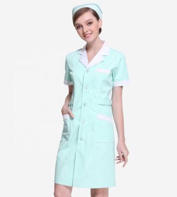 China Modern Hospital Uniforms White Scrubs Solid Color Shorts/Long Sleeved Health Service Lab Coat Pet Grooming Nurse Workwear Custom for sale