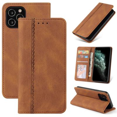 China Wholesale Shockproof Wallet Cell Phone Cases PU Leather Mobile Bags Flip Back Cover For iphone 12 12pro 12promax for sale