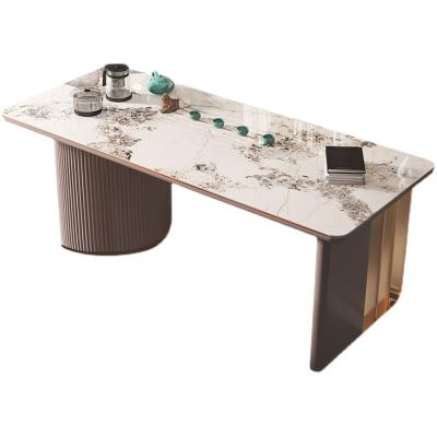 China Modern rock panel modern kungfu tea making table and chair combination balcony modern simple living room household offic high-end light luxury for sale