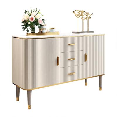 China New Quality Modern Design Luxury Solid Wood Buffet Pantry Cabinet Sideboard for sale