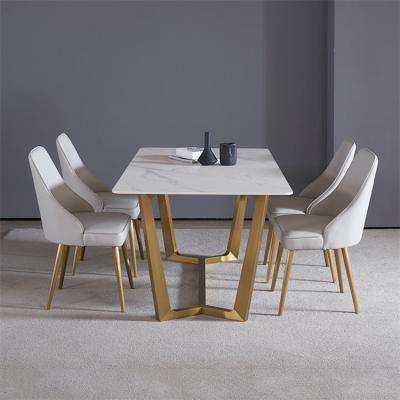 China High Quality Comfortable Durable Stylish Simply Style Luxury Dining Room Table Set Modern for sale